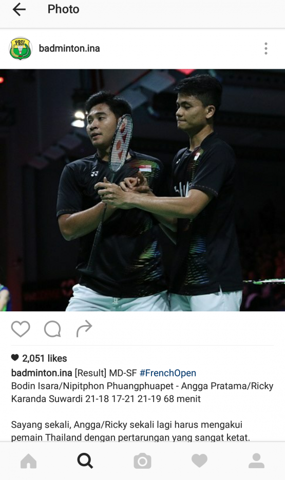 Foto Credit: Official Instagram PB PBSI
