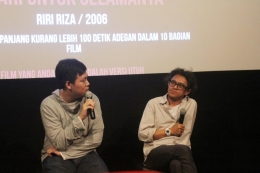 Riri Riza dalam diskusi dan nobar Film 3 hari untuk selamanya yang ia sutradarai tahun 2007 mendapat sensor dari LSF.