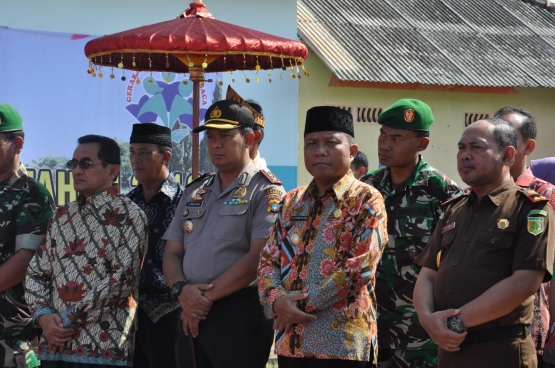 Penyambutan dengan adat ( Dok Humas Bangka)