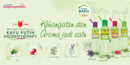 Empat varian Kayu Putih Aromatherapy Cap Lang : Lavender, Ekaliptus, Rose, & Green Tea (Sumber : Berita Admin Kompasiana)