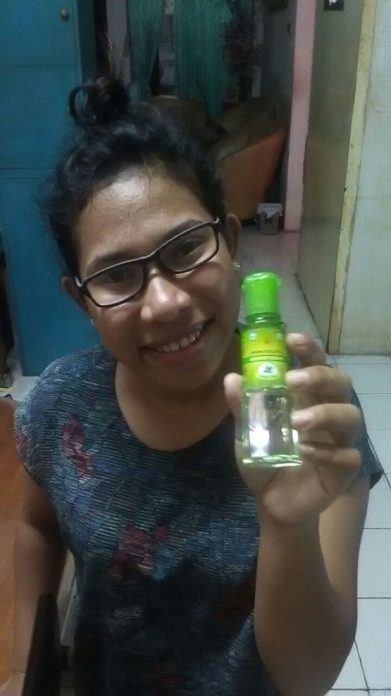 Ia sangat suka dengan varian green tea/foto dok.pri