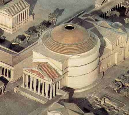 Pantheon yang sejelas2nya dijaman keemasan Romawi kuno. Sumber: www.shafe.co.uk