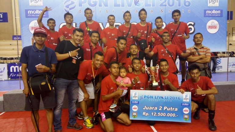 Surya Muda Salatiga, Runner-up Putra Livoli Divisi Satu 2016| Sumber: Koleksi Pribadi Andi Purnama