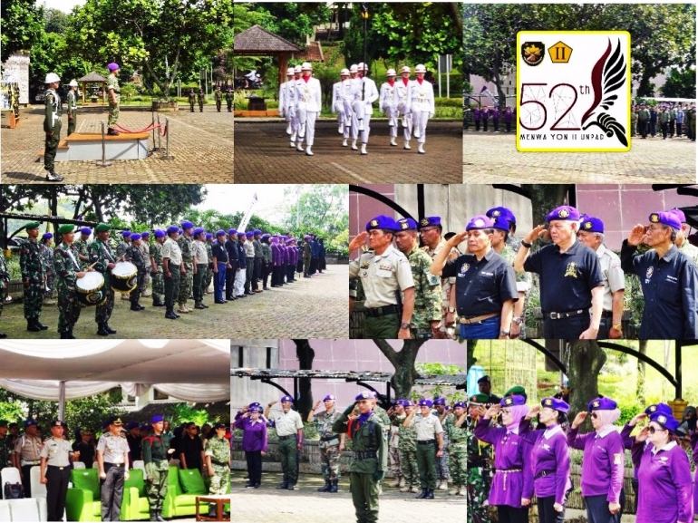 Suasana Apel Peringatan 52 Tahun Yon II Unpad