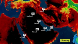 Gelombang panas yang melanda Kuwait. Sumber: blogs.agu.org