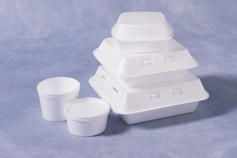 Wadah makanan styrofoam yang praktis (sumber: theintellectualist.co)