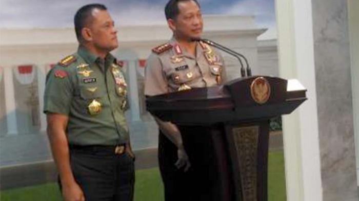 Panglima TNI dan Kapolri I Sumber Tribunnews.com