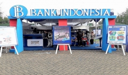 Stand Bank Indonesia pada Acara Roadshow BI Goes to Campus di USU-Medan (dokpri)