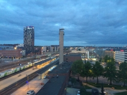 Kota Tampere hampir tengah malam