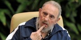 Mendiang Fidel Castro saat merayakan ulang tahun ke 90. Kompas.com