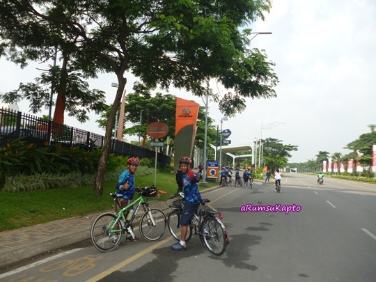 Pengawal fun bike dari komunitas FedTriot Bekasi (Dokpri)