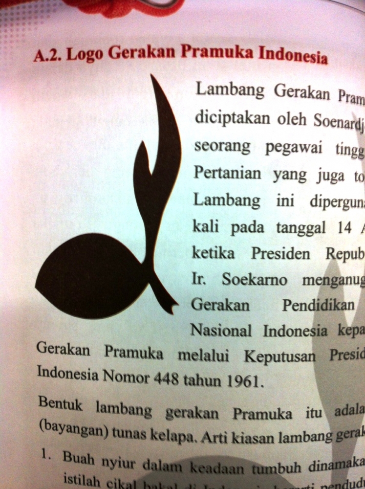 Logo siluet Tunas Kelapa pada buku tersebut.(Foto: BDHS)