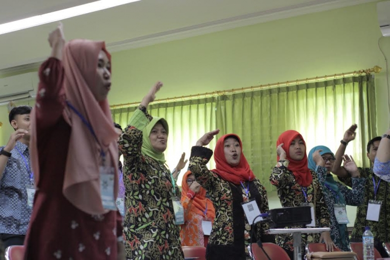 Guru peserta Ruang Berbagi Ilmu (RuBI) Bojonegoro.