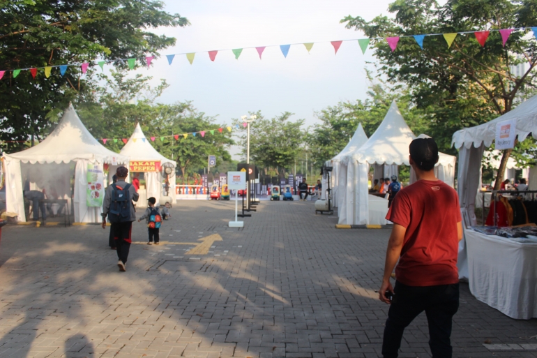 Beberapa stand sudah siap disuguhkan untuk para peserta funbike sienta