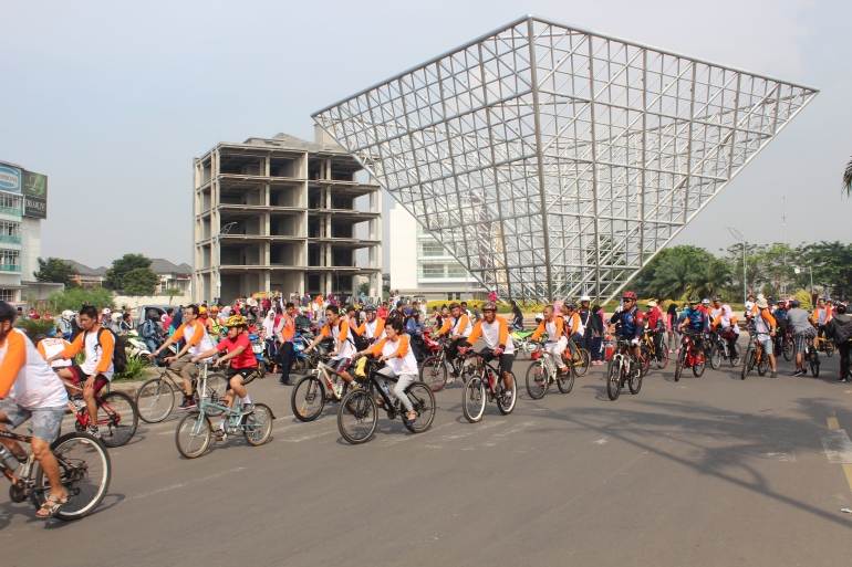 Piramida terbalik salah satu landmark kota bekasi