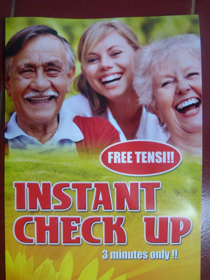 Ilustrasi untuk Free Tensi dengan Instant Checkup