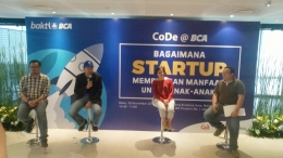 Deskripsi : BCA dengan Code@BCA berupaya mengembangkan startup yang memberikan manfaat bagi anak-anak I Sumber Foto : Andri M