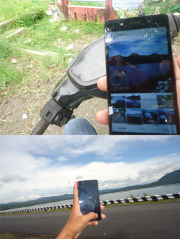Smartphone untuk foto foto dan internetan (Dok. Pri)