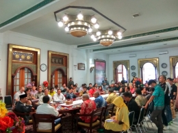 Suasana pertemuan di Ruang Arab Pendopo Walikota Bandung