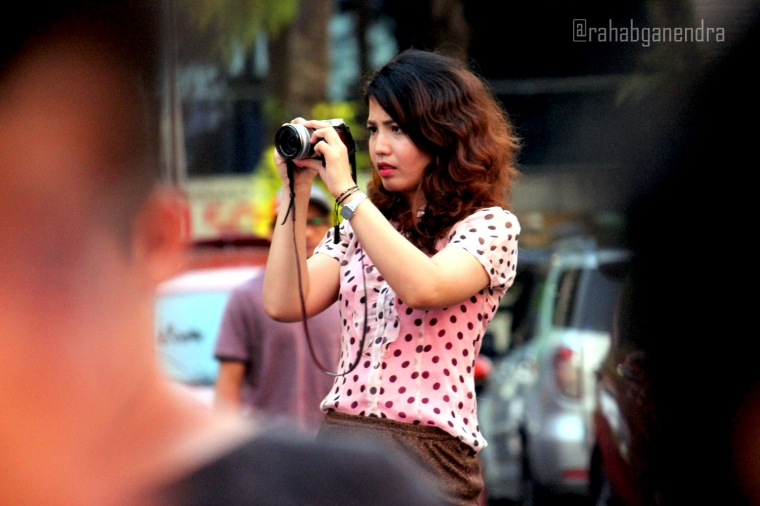 Blogger pun premium hehee Model (Foto GANENDRA)