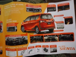 Beberapa Fasilitas Kenyamanan yang Disuguhkan Toyota All New Sienta (foto: dokpri, sumber: brosur leaflet dari Toyota Sienta)