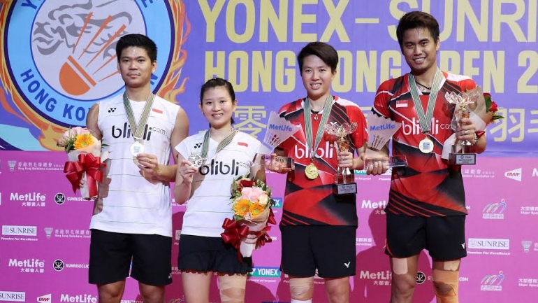 Tontowi Ahmad/Liliyana Natsir (kanan) dan Praveen/Debby menjadi andalan Indonesia di Dubai/badmintonindonesia.org