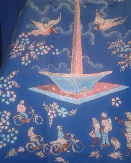 batik motif tugu monas (Dokumentasi Pribadi)