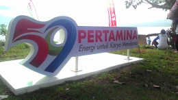 selogan PT pertamina (Dokumentasi Pribadi)