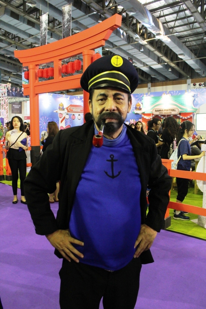 Saya sebagai Kapten Haddock dalam acara Indo Comic Con 2016 di Jakarta. (Foto: R. Andi Widjanarko, ISJ)