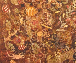 Batik aborigin berbahan sutra lainnya yang kaya  akan  cerita. Sumber: 1.bp.blogspot.com