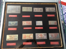 Uang saat zaman kolonial Belanda, Jepang, dan setelah kemerdekaan. Foto: Dokpri.