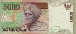 Uang kertas Rp 5.000 bergambar Imam Bonjol yang pertama kali terbit pada 2001, sampai saat ini masih berlaku. (Foto: allnumis.com)