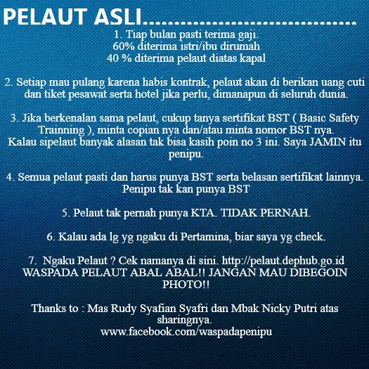 Mengaku Pelaut Ternyata Penipu 10 Juta Melayang Sudah