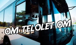 Meme DJ Marshmello yang turut meramiakan Om Telolet Om di jagad maya (sumber : beritateknologi.com)