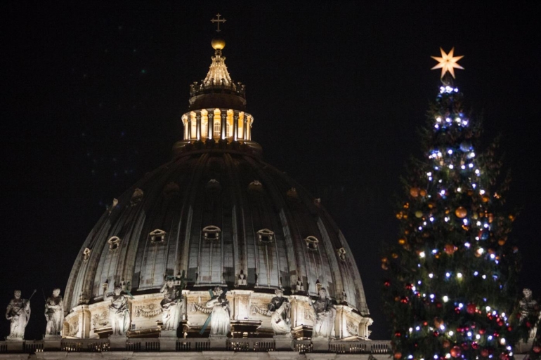 Pohon Natal di Kota Vatikan, FOTO: centriitalia.com
