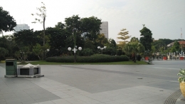 Salah satu sudut taman di Gedung Balaikota Surabaya (Dokumentasi pribadi)