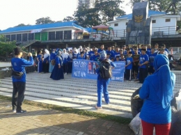 Para Peserta CTC foto bersama di Lapangan Merdeka Kota Medan, 1 Januari 2017 (Dokumentasi pribadi)