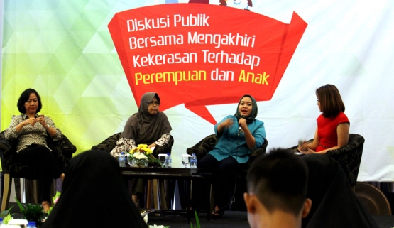 Narsum acara nangkring KPPPA-Kompasiana, di Royal Hotel Kuningan, Jakarta Selatan, Kamis (3/12/16). (Foto Ganendra)