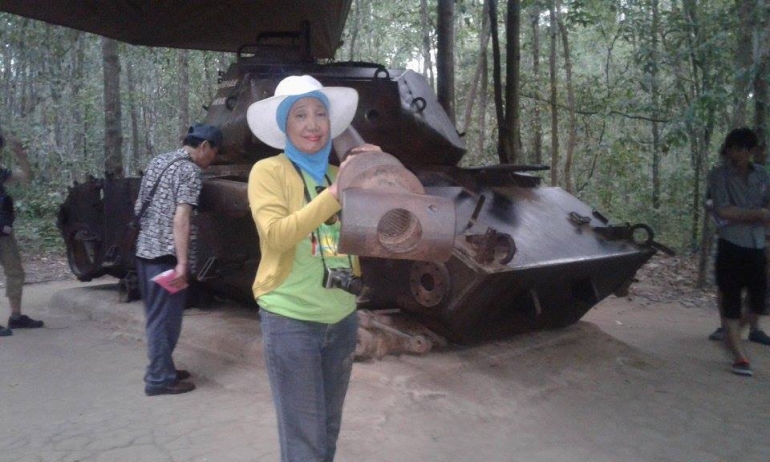 tank bekas perang vietnam juga masih ada