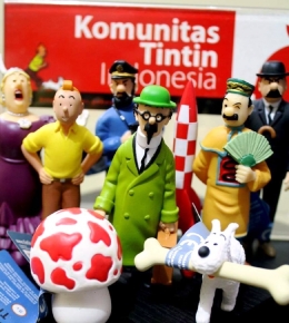 Koleksi milik anggota Komunitas Tintin Indonesia. (Foto: Akun FB Komunitas Tintin Indonesia)