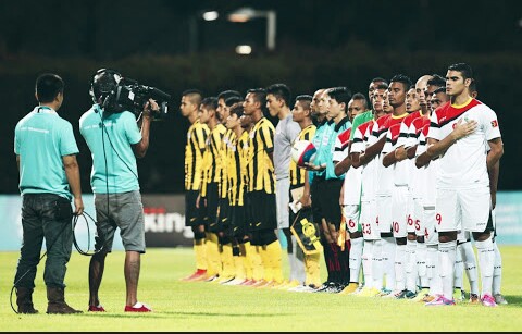  (Timor Leste dalam laga PPD 2018 kontra Malaysia / sumber foto : these football times)