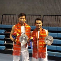 Mohammad Ahsan dan Rian Agung Saputro juara China international Challenge pekan lalu/@Djarumbadminton