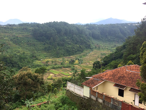 Pemandangan di rute menuju Makam Jerman