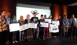 Para Pemenang Festival Film Pendek Indonesia dari Kategori Pelajar dan Mahasiswa (dokpri)