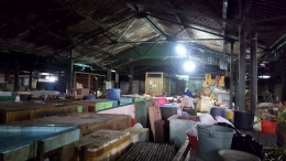 Suasana Pasar Klojen di Kota Malang sepi pada Sabtu (17/12/2016) pagi (dok. pribadi).