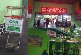 Pasar Rakyat Oro-oro Dowo di Kota Malang menjadi contoh hasil revitalisasi pasar rakyat yang tidak hanya menekankan fisik bangunan, tetapi juga perbaikan pengelolaan serta peran serta swasta (dok. pribadi).
