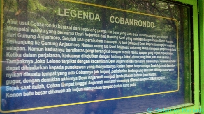 Sejarah Air Terjun Coban Rondo (dok.pribadi)