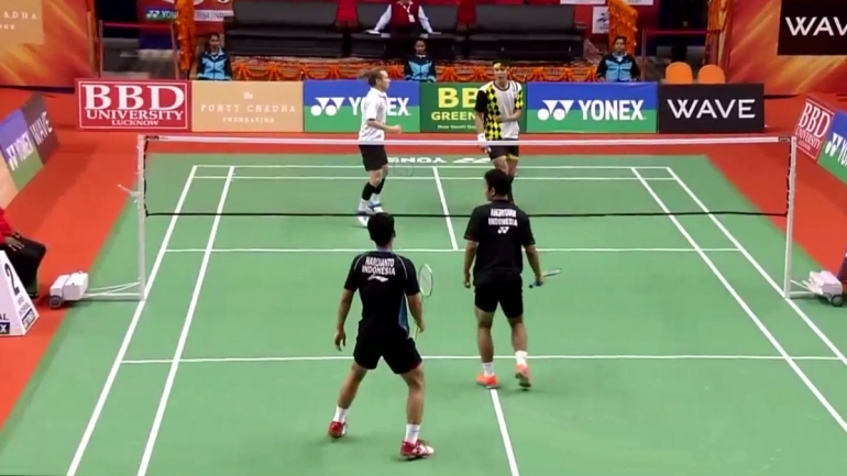 Berry/Hardianto saat hadapi wakil Taiwan/@Antoagustinus