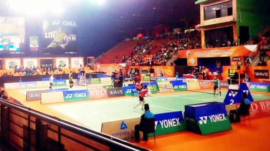 Gregoria saat menghadapi Hanna Ramadini di semi final/@Antoagustinus