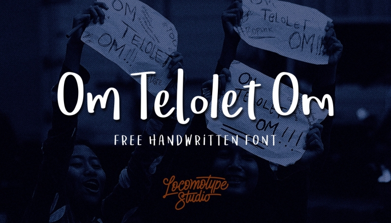 Banner promosi huruf Om Telolet Om | sumber: locomotype.com
